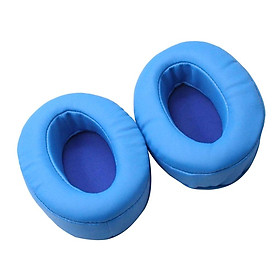 1 Pair Soft Headphones Ear Pads Cushions Replacement Parts for Brainwavz HM5 Blue