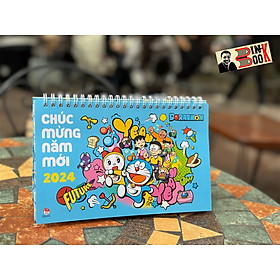 LỊCH ĐỂ BÀN DORAEMON 2024 –  Fujiko Pro – NXB Kim Đồng