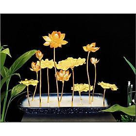 Mua Hồ hoa sen dát  vàng 24k - Quà tặng ý nghĩa