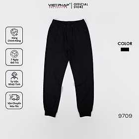 Quần Jogger Thun Cao Cấp VIỆT PHÁP/ Chất liệu cotton co dãn thoải mái sang trọng cạp chun bo 9709