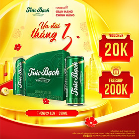 Bia Trúc Bạch - Thùng 24 lon 330ml