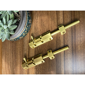 Mua Bộ 2 chốt cửa gỗ mui rùa 20cm bằng đồng 100%
