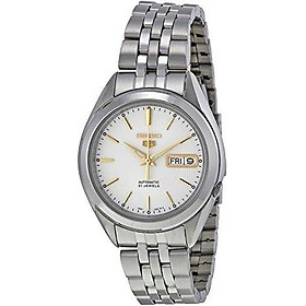 Seiko Men's SNKL17 Seiko 5 Automatic Silver Dial Stainless-Steel Bracelet Watch