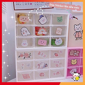 Mua Tủ Mini 9 Ngăn Decor Góc Học Tập Phòng Học Siêu Xinh Kệ Nhựa Tiện Dụng Đựng Washi Tape