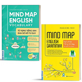 Sách - Combo Mindmap English Grammar và Mindmap English Vocabulary - Học Kèm App Online