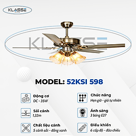Mua Quạt trần chùm đèn Klasse 52KSI 598 Hàng chính hãng
