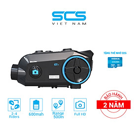 Mua HÀNG CHÍNH HÃNG-Tai Nghe SCS G7+ Dành Cho Mũ Bảo Hiểm Tích Hợp Intercom và Camera