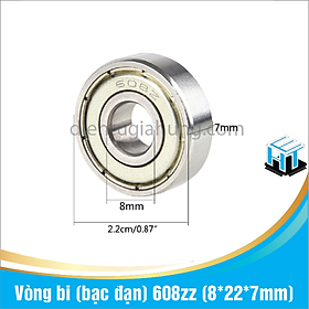 Mua Combo 2 cái Vòng bi (bạc đạn) 608zz (8*22*7mm)