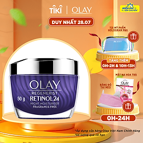Kem dưỡng ẩm Tái tạo và Ngăn ngừa lão hoá Olay Regenerist Retinol24 50g