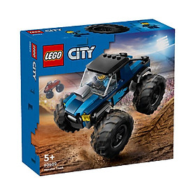 Đồ Chơi Lắp Ráp Chiến Xe Monster Xanh Dương LEGO CITY 60402 (148 chi tiết)
