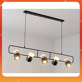 Đèn thả decor trang trí bàn ăn bàn đảo phong cách Bắc Âu sang trọng độc đào có tích hợp led HL902-5