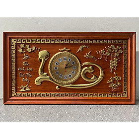 Mua Tranh đồng hồ treo tường lộc 88x48x4