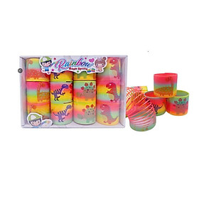RAINBOW SPRING - SM75-K3 Lò xo cầu vồng hình khủng long (KT 7.5x7.5x6.5cm)