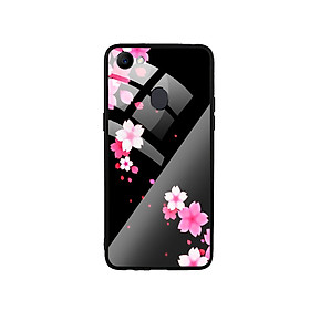 Ốp Lưng Kính Cường Lực cho điện thoại Oppo F7 - Cherry Blossom
