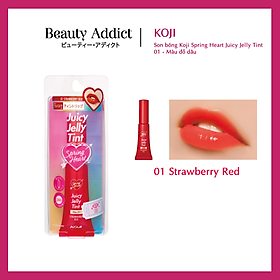 Son Bóng Koji Spring Heart Juicy Jelly Tint Lip Nhật Bản, Lên Màu Tự Nhiên