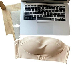 Áo ngực không dây chống tuột đúc su đệm dày tôn V1-áo chíp quây mặc trong áo váy hở vai