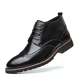 New men's large size Martin boots fashion trend high-top shoes Brock men's boots leather boots short boots men's shoes