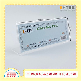 Kệ mica chức vụ 1 mặt enter a01 180x65mm