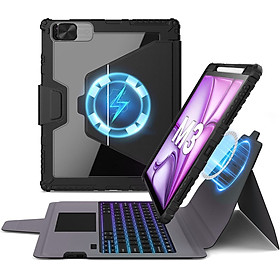 Mua Bao Da Kèm Bàn Phím cho iPad Air 11 inch & iPad Air 13 inch M2 M3 2025/2024 Nillkin Bumper Link Combo Case Keyboard - Hàng Chính Hãng