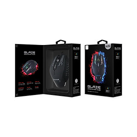 Chuột quang chơi game tích hợp LED độ phân giải cao - Blaze Gaming Optical Mouse Actto GMSC-13 - Hàng chính hãng 