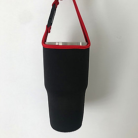 Túi vải đựng ly giữ nhiệt có quai xách 900ML màu trơn