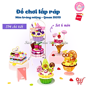 Đồ Chơi Lắp Ráp, Xếp Hình Qman 35019 - Món Tráng Miệng (594 mảnh ghép) - Dành cho bé gái từ 6 tuổi