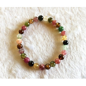 Vòng tay đá Tourmaline đa sắc