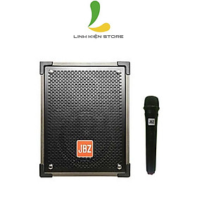 Mua Loa kéo di động JBZ NE-106 - Loa karaoke thùng gỗ siêu chất 2 lớp bass 2 tấc  công suất 120w kèm micro không dây cao cấp - Hàng nhập khẩu