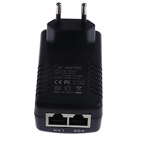 48V 0.5A PoE  Power Over Ethernet Adapter for 802.3  Camera