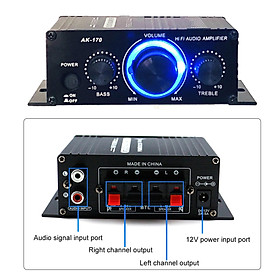 Power Amplifier Audio Receiver AMP Speaker Subwoofer for Car Home Use