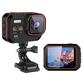 Camera hành động mới 4K với màn hình điều khiển từ xa Sport Sport Sport DV Mũ bảo hiểm ngoài trời Mini WiFi Video Camera Mini Màu