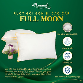Mua Gối nằm gòn bi cao cấp Full Moon kháng khuẩn kích thước 50x70cm