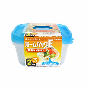 Hộp nhựa xanh 650ml