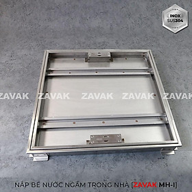 Nắp bể ngầm Zavak Inox 304. MHI 500x500