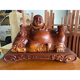 Tượng Phật Di Lạc gỗ Hương 50cm TPDLH50