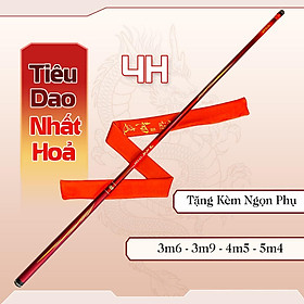 Cần câu tay Tiêu Dao Nhất Hỏa 4H -28i ngọn 1li2 tải cá 4000g từ 3m6 đến 6m3 cao cấp - Cần câu tay 4H cao cấp