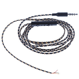 3.5mm DIY Earphone Audio Cable with Mic Repair Headphone Wire For Cellphones