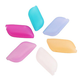 6pcs Silicone Toothbrush Head Caps Case Covers Holder Outdoor Camping Travel
