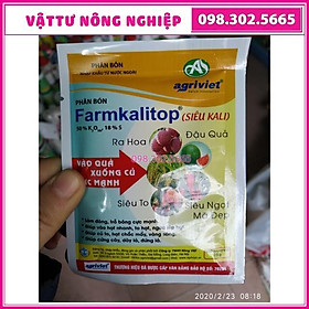 Phân bón siêu Kali nhập khẩu Bỉ FarmKalitop ra hoa, đậu quả, hạt chắc mẩy...