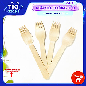 Mua Dĩa (Nĩa) Gỗ KETILO Cao Cấp  COMBO 20 Cái. Dùng 1 Lần Tiện Lợi  Không Sử Dụng Hóa Chất Độc Hại - CHÍNH HÃNG DN002