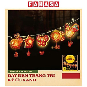 Dây Đèn Trang Trí Trung Thu 2.5m - Ký Ức Xanh - Ikachi - Màu Đỏ