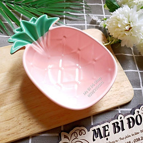 Mua Bát Ăn Dặm Gốm Sứ Hình Quả Dứa Xương Rồng Cho Bé N25V