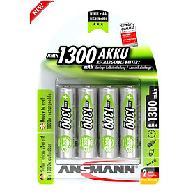 Pin Sạc AA-1300mAh Max-E ANSMANN Vỉ 4 viên