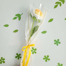 Set quà tặng 1 nhánh hoa bằng len móc thủ công handmade