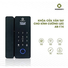 Mua Khoá cửa vân tay điện tử thông minh HOMEKIT AB-11K remote điều khiển từ xa cho cửa kính cường lực - lắp đặt tận nhà