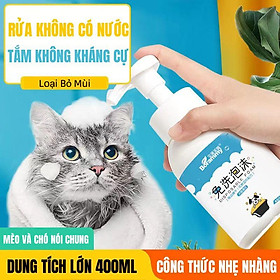 Sữa tắm khô cho chó mèo Borammy (400ml) tiện lợi nhanh chóng