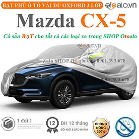 Bạt che phủ xe ô tô Mazda CX5 vải dù 3 lớp CAO CẤP BPXOT - OTOALO