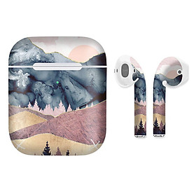Mua Miếng dán skin cho AirPods in hình giả sơn mài - GSM115 (AirPods  1 2  Pro  TWS  i12)