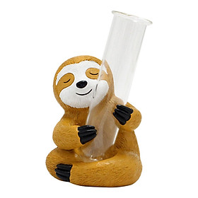 Flower Test Tube Vase Art Sloth Statue for Restaurant Housewarming Hotel