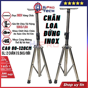 Mua Bộ 2 Chân Loa Đứng Inox  Chân Loa Sân Khấu H2Pro Cao Cấp  Cao 80-160Cm  Thân Inbox Chắc Chắn  Chịu Tải 50Kg-H2Pro Tech